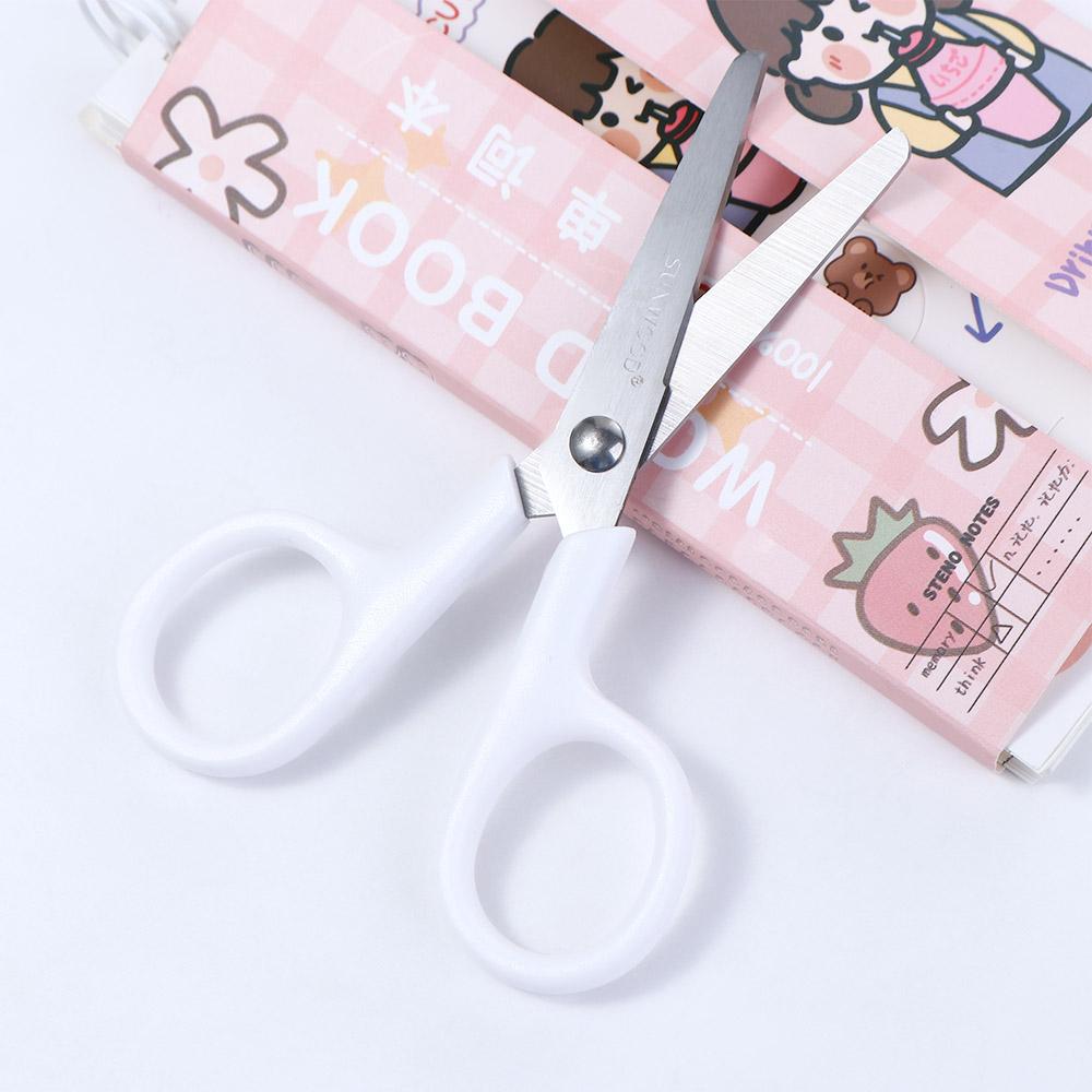 Mini for Paper Student Stainless Steel Scissor Office Scissor White Color White Tiny Scissors