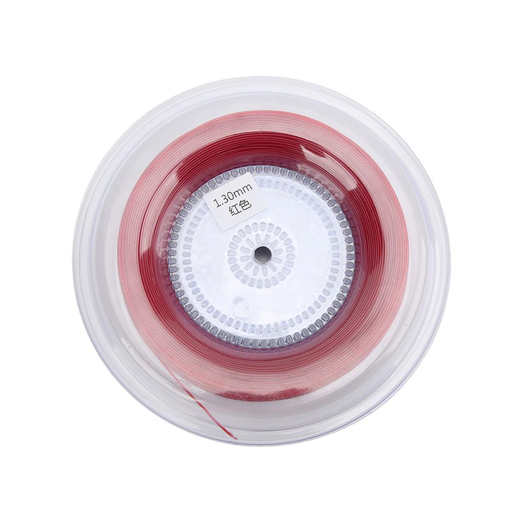 Struna do rakiety tenisowej 1.3mm 200m Szpula struny do rakiety dla amatorów do codziennego treningu i ćwiczeń Czerwona