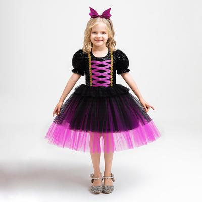Hexen-Tüllrock für Kinder Halloween Cosplay Kostüm für Mädchen