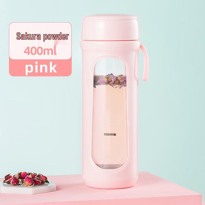 Fuguang Double-Walled Glass Water Bottle