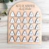 Acts of Kindness Advent Calendar 2025 Wooden 25-Day Countdown Calendar Sharing Kindness Christmas Decoration for Kids Adults