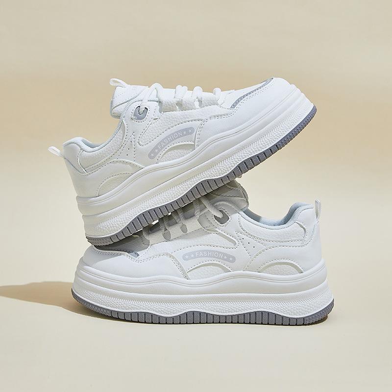 Spring students' thick soled height increasing sports board shoes and casual shoes