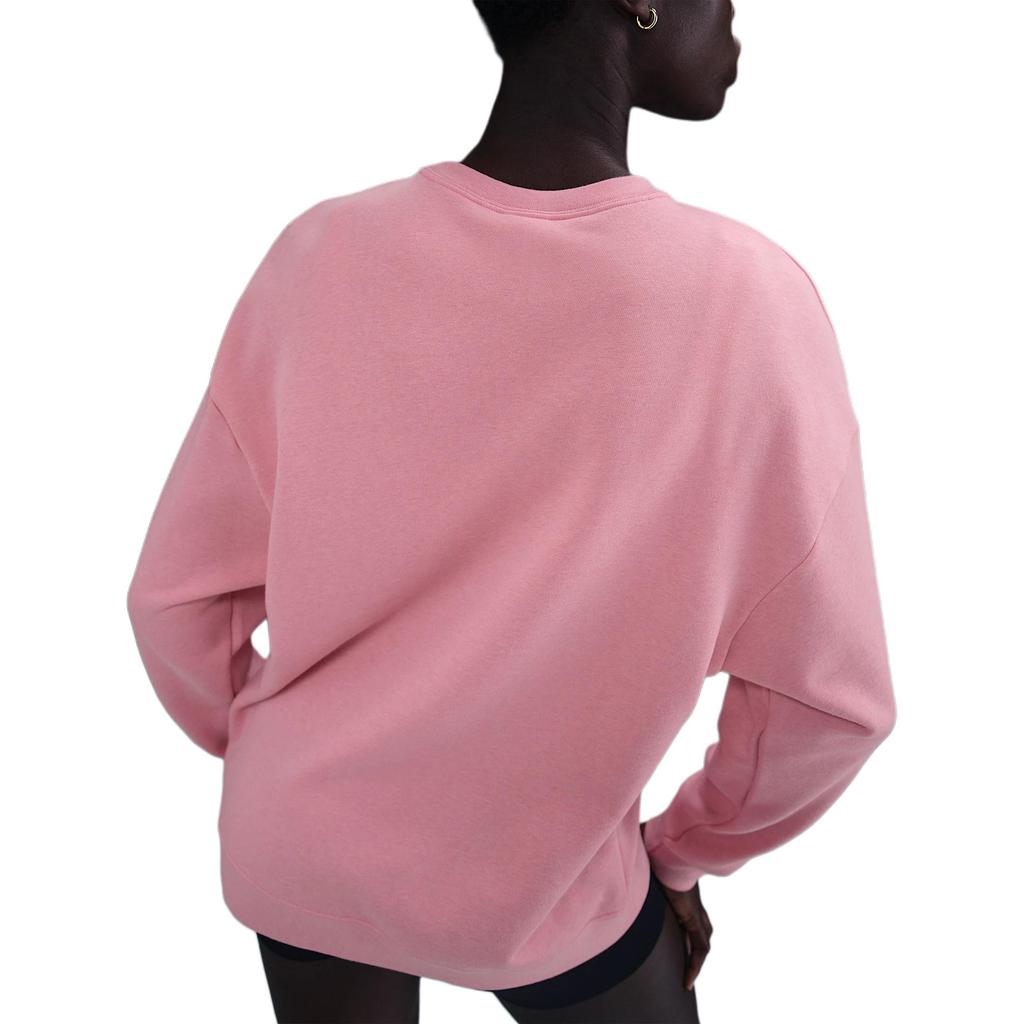 Nike Logo Embroidered Loose Long Sleeve Sweatshirt Women sweatshirt Pink HV2326-699