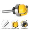 6/6.35/8 Shank Bowl & Tray Router Bit 1-1/8" Diameter Concave Round Nose Milling Cutter Woodworking Corner Rounding Router Bit