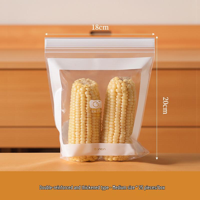 Thick Double-Rib Self-Sealing Fresh-Keeping Refrigerator Bag