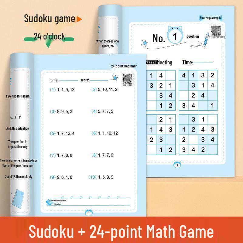 24-Point Math Practice for Grades 2-4: Clever Arithmetic Game Book