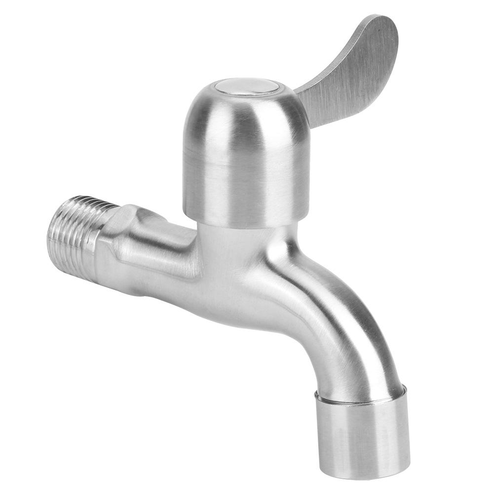 304 Stainless Steel Single Lever Faucet Tap Wall-in Stainless Steel Kitchen Faucet