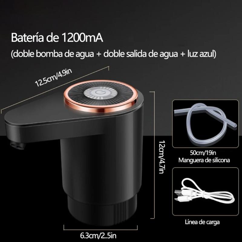 Rechargeable Water Dispenser Pump Quiet Portable Water Bottle Pump Automatic Drainage Machine for Camping Travel