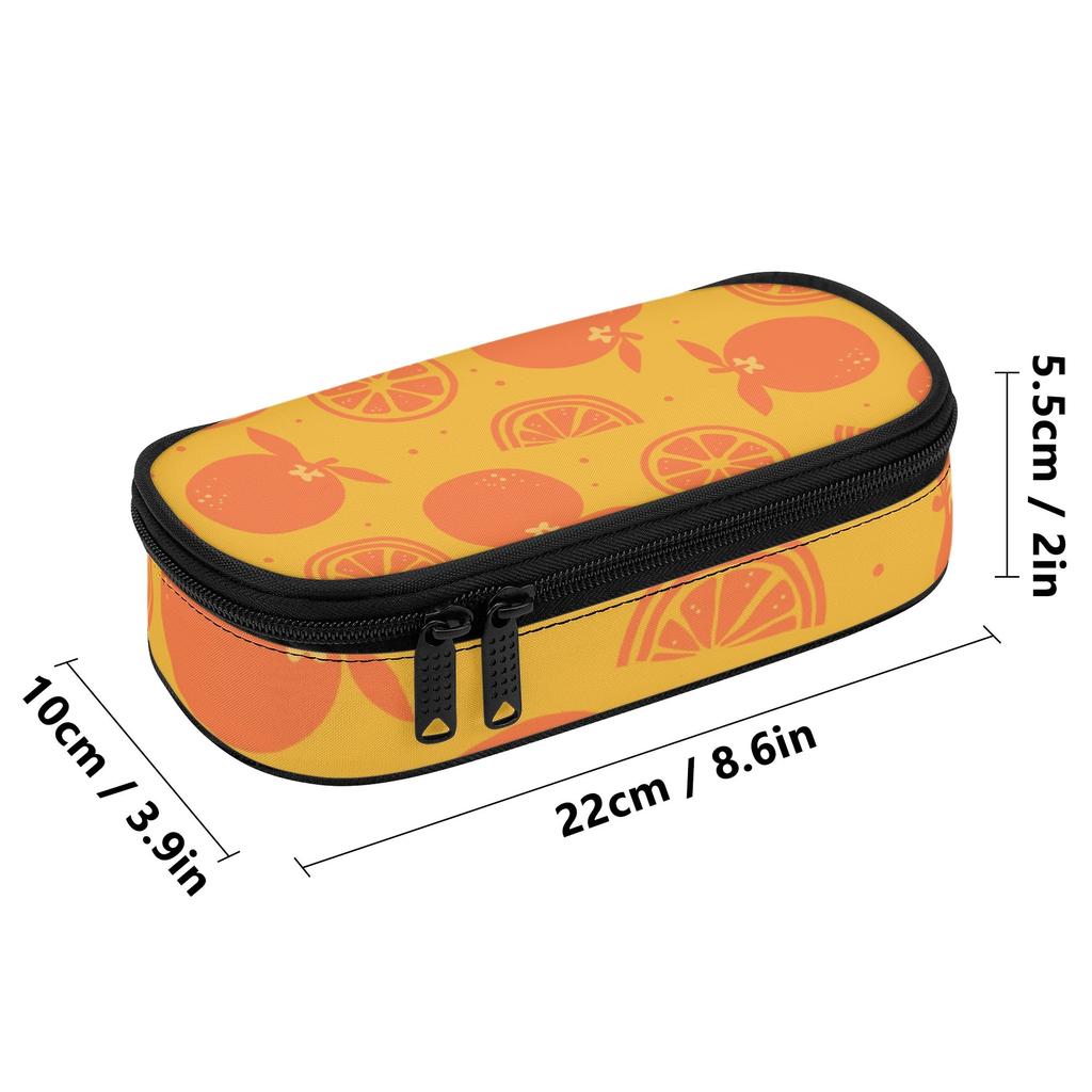 Pen Case Organized Storage 300D Polyester Smooth Zipper with Pen Slots Mesh Pocket and Spacious Main Compartment for Students