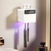Wall Mounted Electric Toothbrush UV Sterilizer 2 Toothbrushes Slots Smart Toothbrush Rack  Hotel