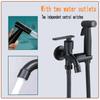 Stainless Steel Toilet Bidet Spray Set 1 In 2 Out High Pressure Shattaff Shower Multi-functional Handheld Faucet Toilet Sprayer