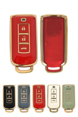 [shizukawill] DriveLife Smart Key Case Mitsubishi Key Case Key Chain Car Smart Key , Red