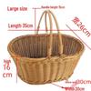 Hand-Woven Rattan Picnic & Storage Basket