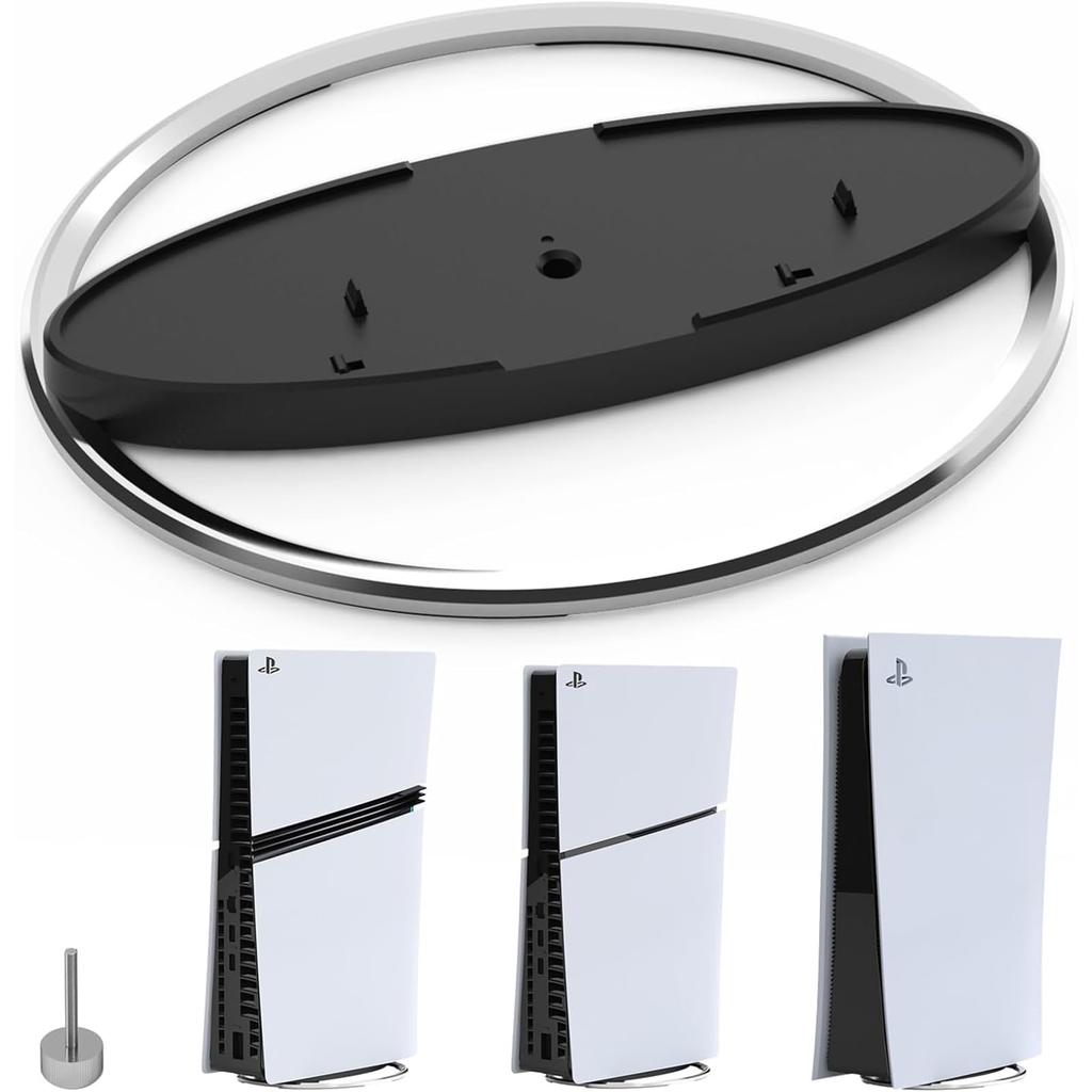 Chayoo PS5 Vertical Stand for Compatible with the New PS5 and PS5 Stable and and made of alloy stainless steel and ABS composite resin for easy