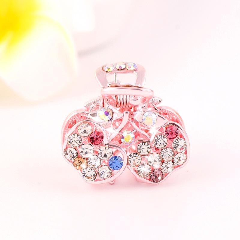 Elegant Small Hairpin for Adults & Girls with Rhinestones – Perfect for Bangs & Top Clip Styling.