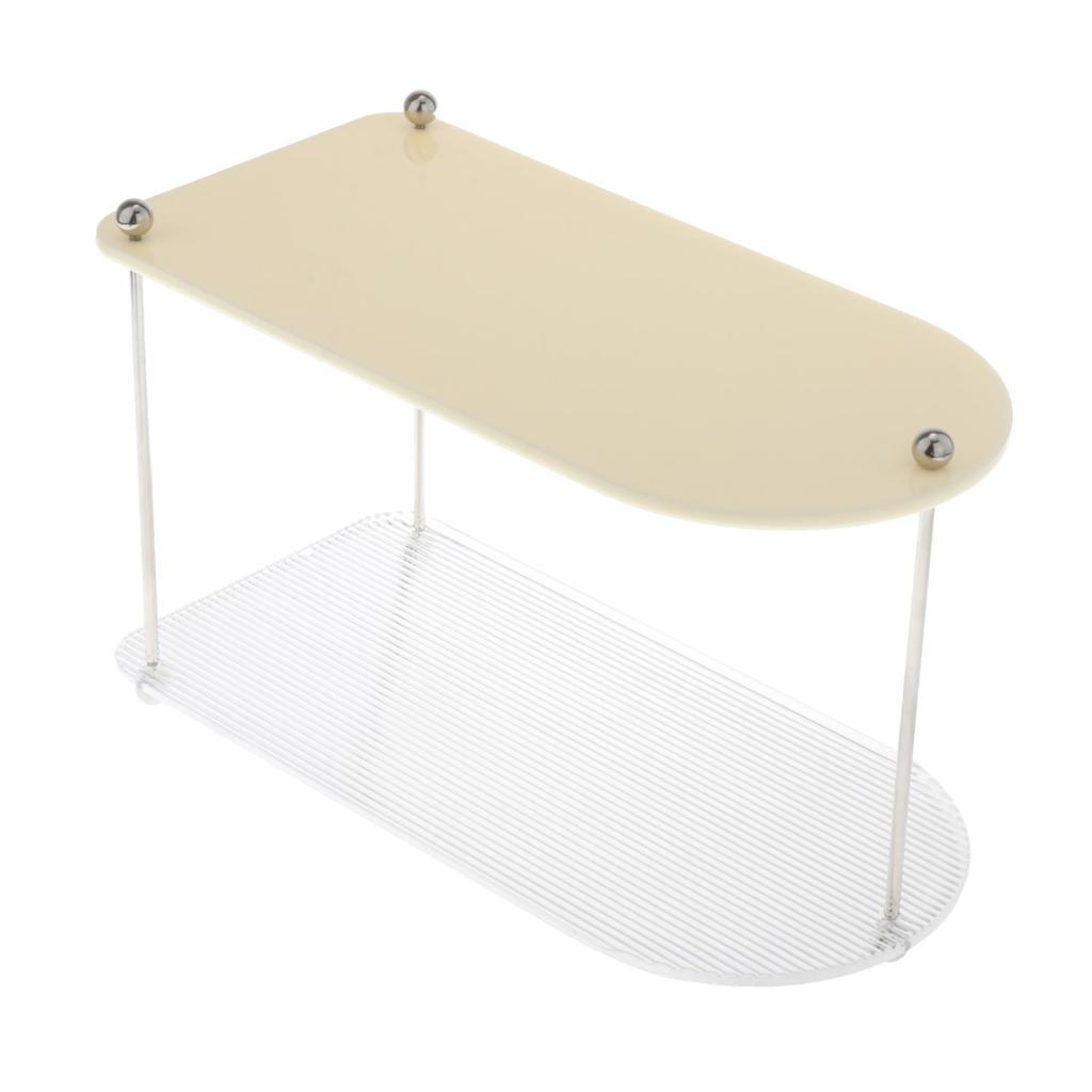 Organizer Acrylic Tray Makeup Perfume Stand Vanity Shelf Cosmetic Rack With Iron Body And