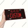 Retro JDM Aluminum License Plate Japanese Style Metal Wall Sign for Home Bar Garage Cafe Decor