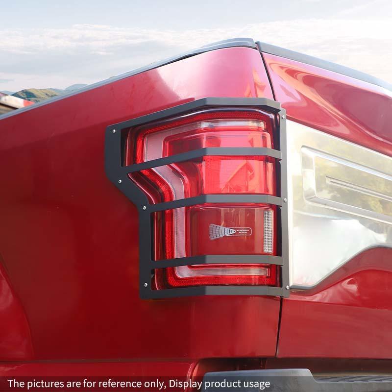 Rear Taillight Lamp Cover Trim Metal Decoration Protective Cover Fit For Ford F150 2015-2020 Exterior Accessories