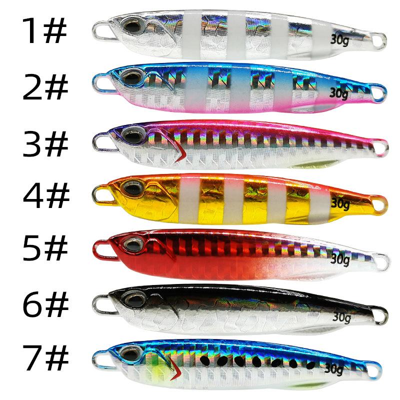 Japen Metal Cast Jig Spoon Shore Casting Jigging Fish Sea Bass Fishing Lure Artificial Bait Tackle