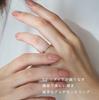 LEGAN White Gold Ice Blue Diamond Size 14 Natural Diamond Wedding Band for Made In Japan Ring, K10WG, Women,