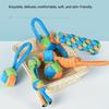 Pet Toy Cotton Rope Chew Toy Teeth Cleaning Durable Dog Toy Indestructible Interactive Toy Dog Knot Toy