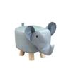 Solid Wood Stool Cartoon Animal Elephant Stool Home Living Room Fashionable Creative Durable Leather Footstool Home Decoration