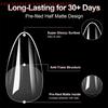 100Pcs Soft Gel False Nail Tips Short Square Coffin Almond Artificial Press On Fake Nails Extension Manicure Tools