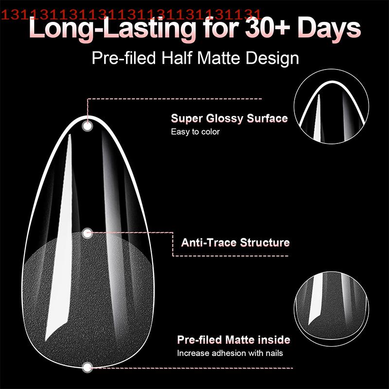 100Pcs Soft Gel False Nail Tips Short Square Coffin Almond Artificial Press On Fake Nails Extension Manicure Tools