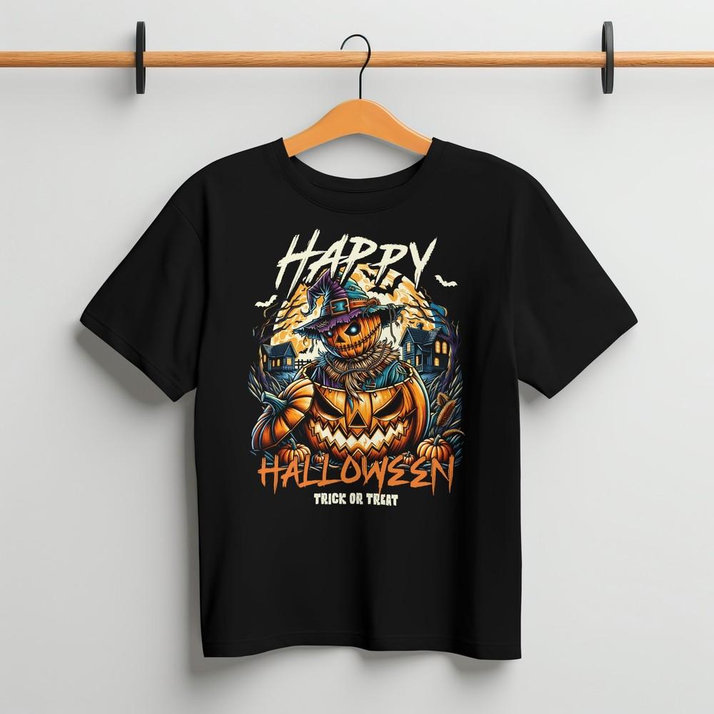 Halloween Kids Tee, Spooky T-Shirt, Pumpkin Trick or Treat T-shirt, Kids Costume 2XL