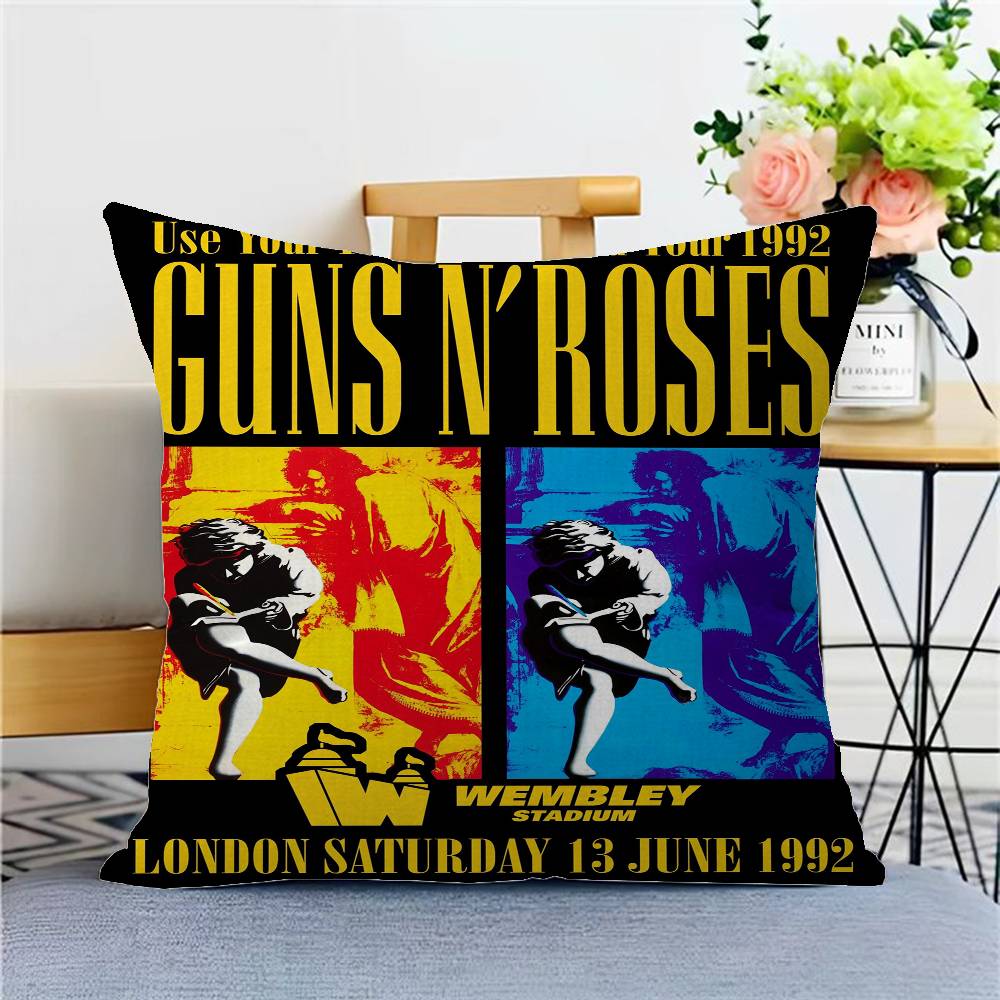 Band G-Guns N-N' R-Roses-S Pillow Cover Sofa Cushion Cover Home Room Decoration Children Gift