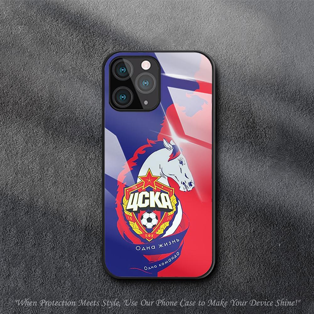 Russian Football PFC CSKA Moscow Case For iPhone Samsung Galaxy Redmi Note S 17 16 15 14 13 20 24 25 54 Pro Max Ultra Fe Air Tempered Glass Cover