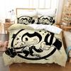 3D Print Anime BENDY Ink Machine Bedding Set Single Twin Full Queen King Size Kawaii Bed Set Adult Kid Bedroom Duvet cover Sets