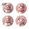 Holiday Table Decor 4/6Pcs Christmas Animal Wooden Coaster Festive Plaid Floral Round Drink Housewarming Gift Ideas Mats Decorations for Home Office