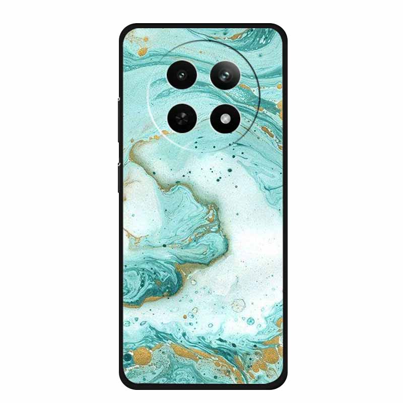 Case For Realme 13 Plus Marble TPU Soft Silicone Back Cover For Realme 13+ Cases Protective Mica Painted Colorful Bumper Capa