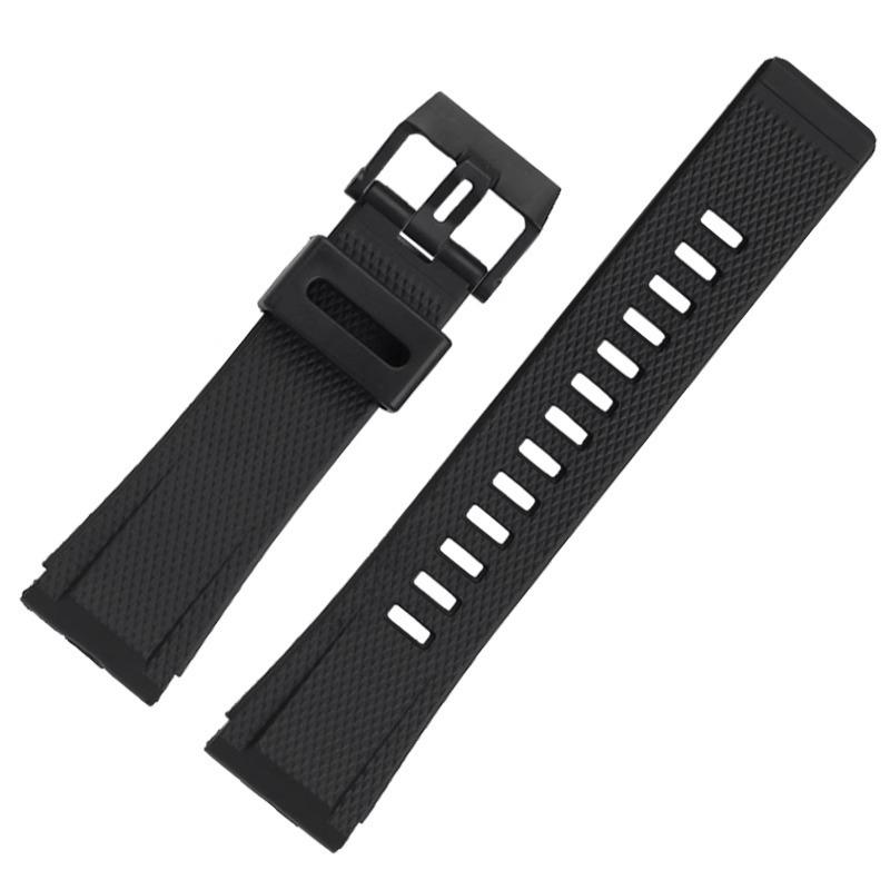 For CASIO GA-2000 GA2000 GA-2200 PRG-600 prg-650 PRW-6600 Series Watch Chain Soft Silicone Rubber Strap Orange Wristband 24mm