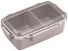 OSK Bento Box with Calm Color CMC Made In Dishwasher and Microwave Dividers, 650ml, Mocha, No.3, Japan, Antibacterial, Safe, PCD-650