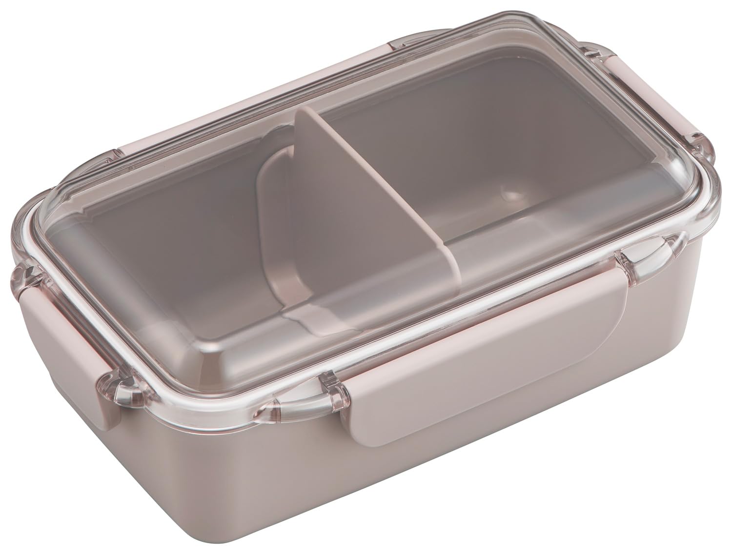 

OSK Bento Box with Calm Color CMC Made in Dishwasher and Microwave Dividers, 650ml, Mocha, No.3, Japan, Antibacterial, Safe, PCD-650