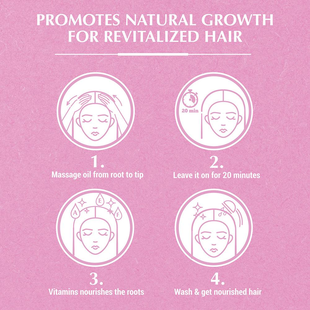 Garlic Hair Oil 200ml. with Garlic Extract Vatika Naturals Dabur Multivitamin - Natural Hair Growth