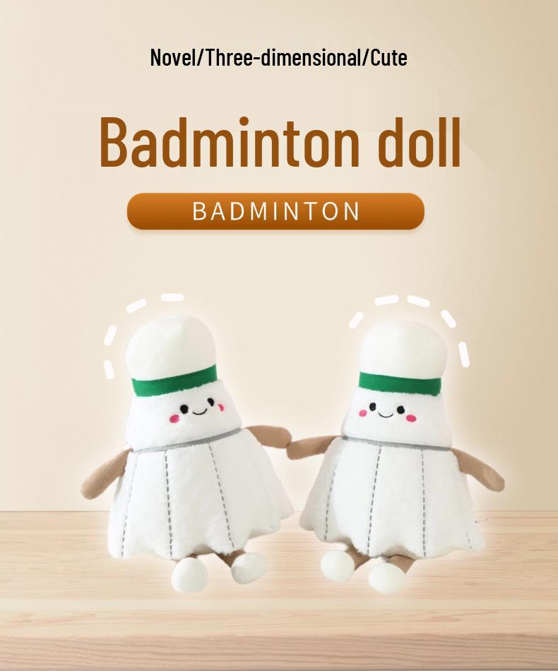 Transforming Sports Ball Plush Toy - Tennis, Badminton, Basketball Doll - Gift for Kids & Boyfriend