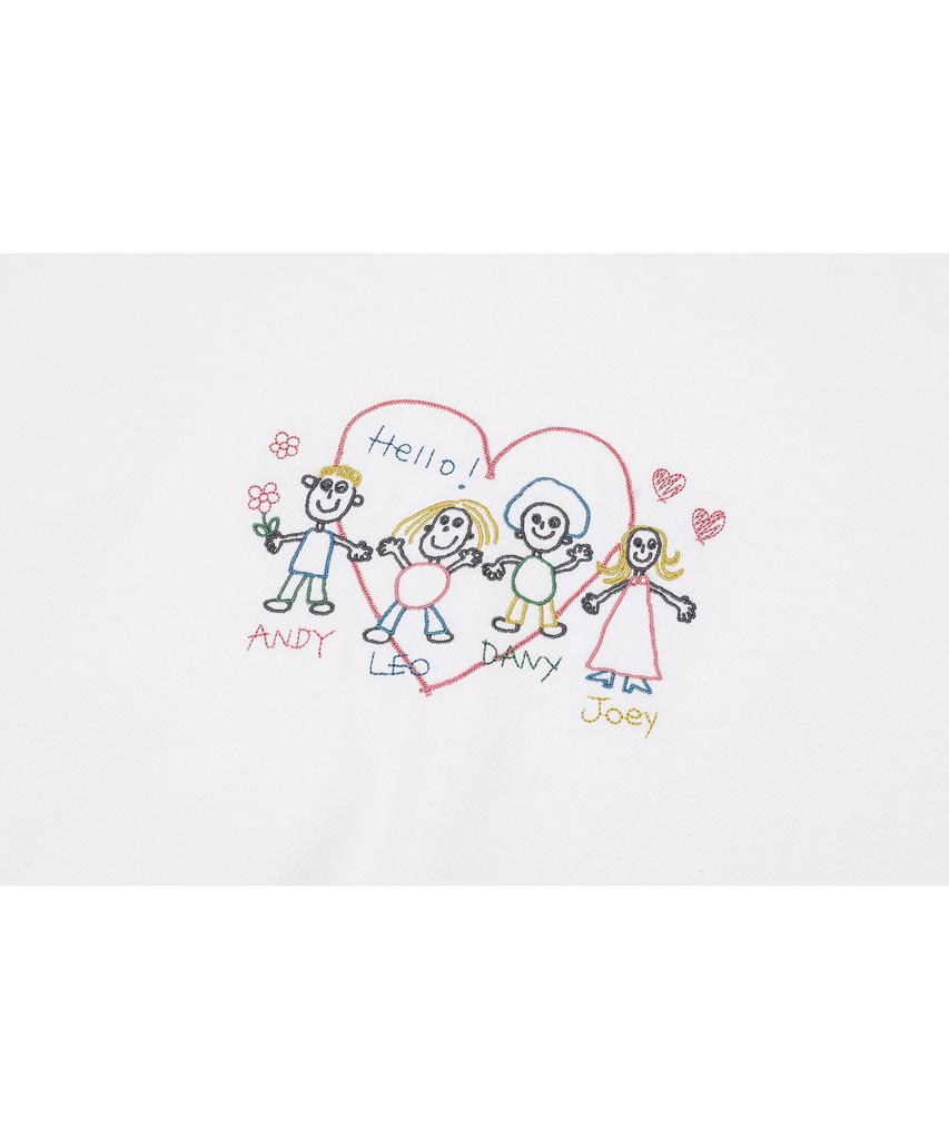CPGN STUDIO Friends Stitch Embroidered Hoodie Ivory