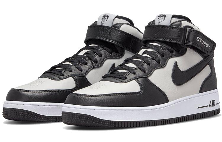 Nike X Stussy Air Force 1 Mid 'Black White' DJ7840-002