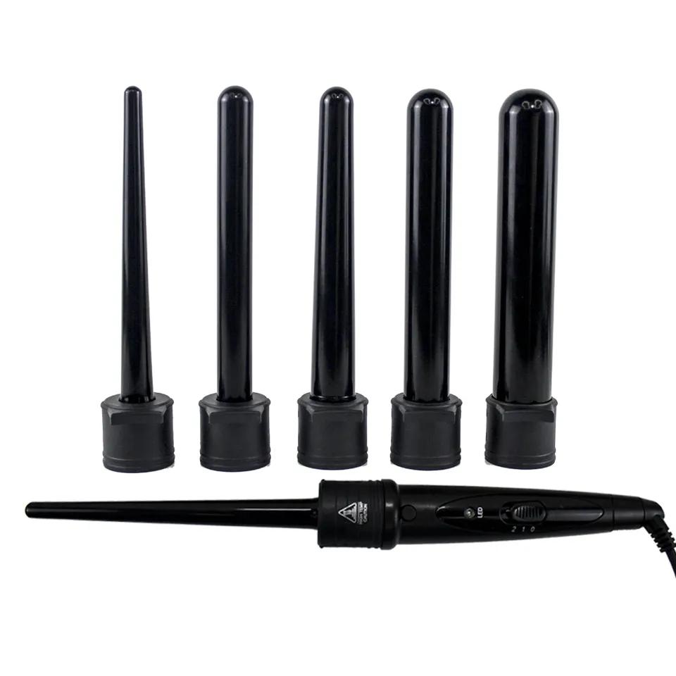5 In 1 Professional Hair Curling Lron Hair Waver Pear Flower Cone Electric Hair Curler Roller Curling Wand