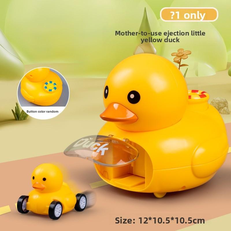Inertia Baby Toy Car With Press And Launch Yellow Duck For Infant Play And Development