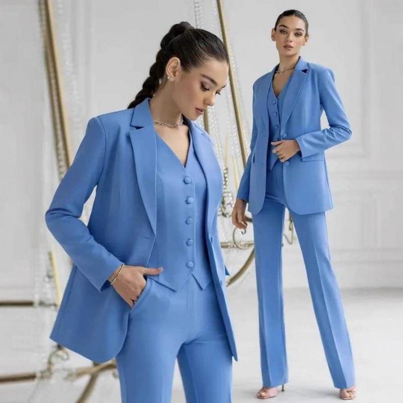 2025 Women's European-American Style Fashion Business Suit, Three-piece Set