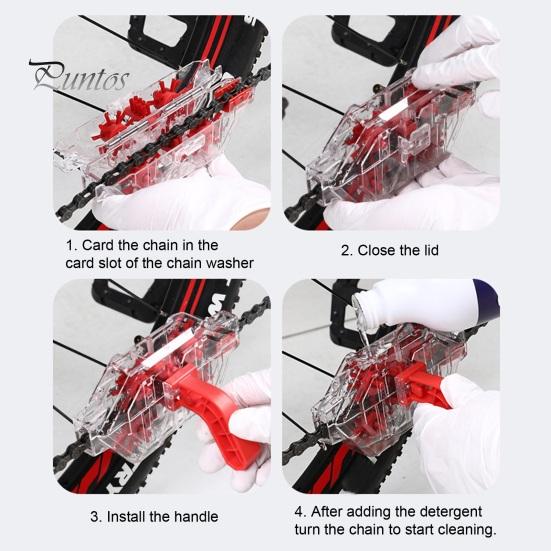 Fahrradkettenreiniger, klar, sichtbar, eingeweicht, MTB, Mountain Road Bike, Kettenwäscher, Schmieröl, Reinigungswerkzeug, Fahrradzubehör