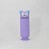 Silicone Fox Pencil Case - Stylish Solid Color Stationery Box for Students