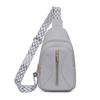 Women's Chest Bag Soft Leather Crossbody Bag Travel Shoulder Bag