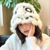Luochi Knitting: Cute Rabbit Hair Lion Bucket Hat for Autumn & Winter