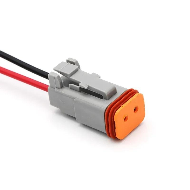 5 Sets Deutsch DT connector with 15cm Wiring harness DT06-2S/DT04-2P 2P 3P 4P 6P 8P 12P waterproof electrical connector