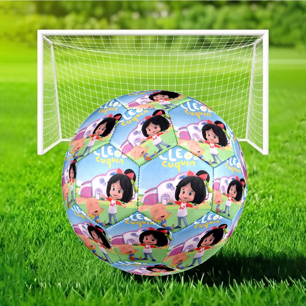Cleo And Cuquin Soccer Ball Size 5 Soccer Ball, Machine-stitched, Durable, Suitable for Training and Matches Fan Gift